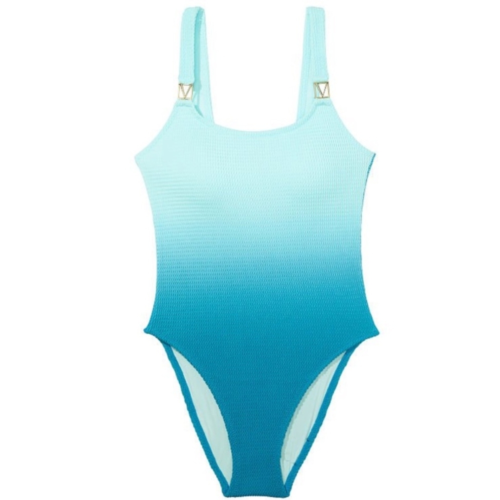 Victoria's Secret Blue One Piece Swimsuit Gradient Design